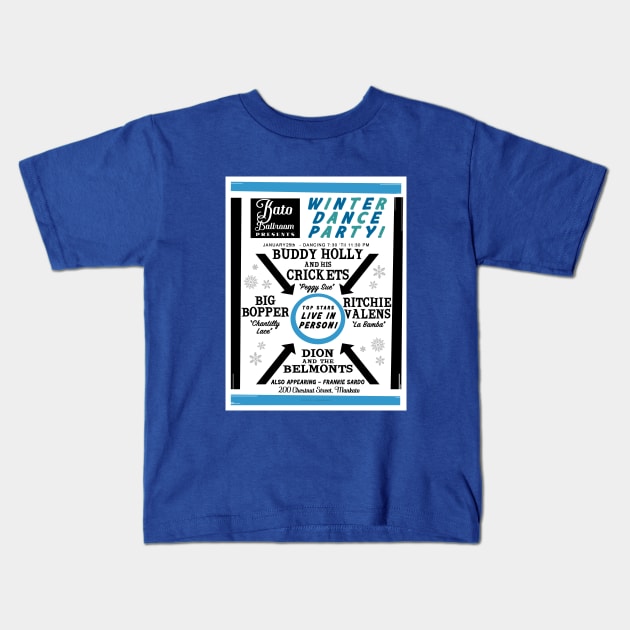 Buddy Holly Mankato Kids T-Shirt by Vandalay Industries